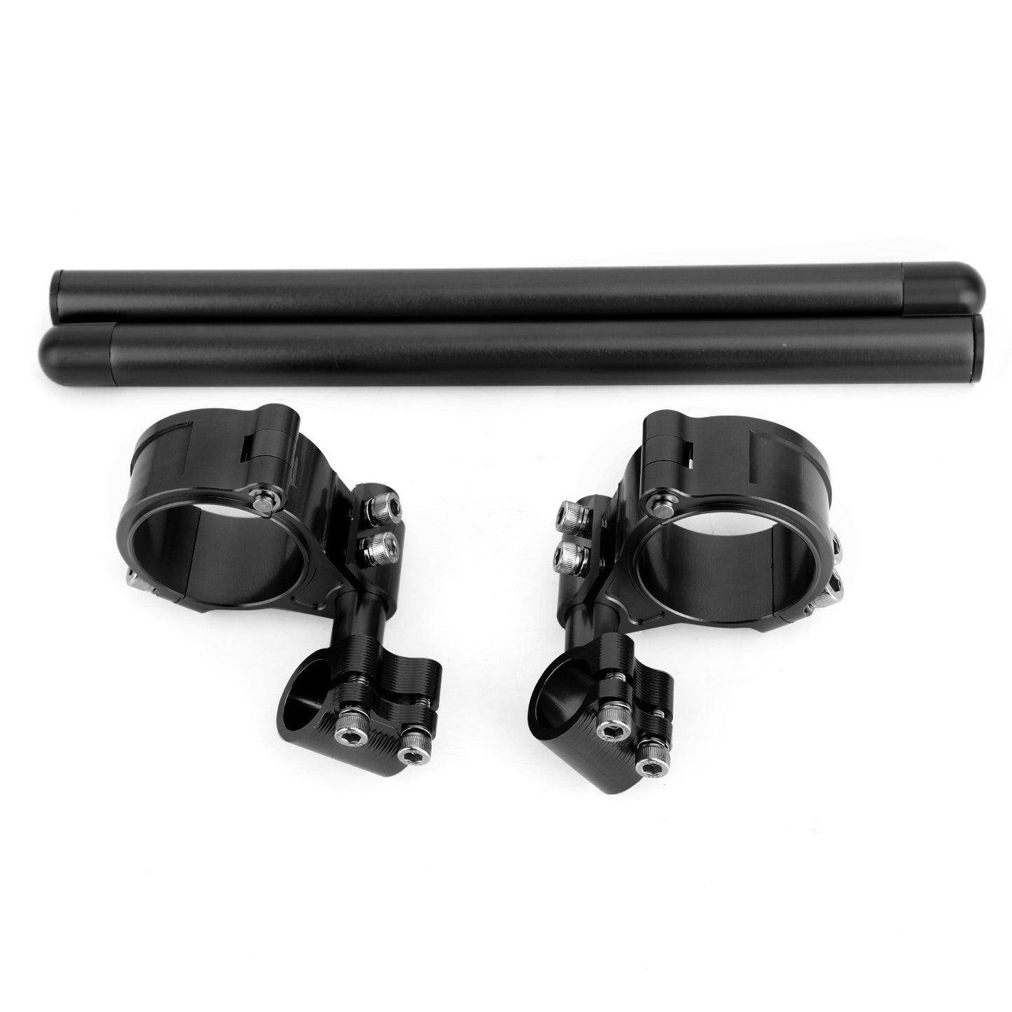 Universal Adjustable Rotatable CNC Billet Clip Ons Fork Tube Handlebar Kit 45mm