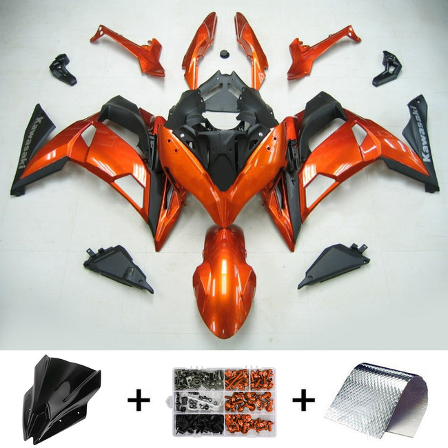 2017-2019 Kawasaki ER6F/Ninja650R Amotopart Injection Fairing Kit Bodywork Plastic ABS #104