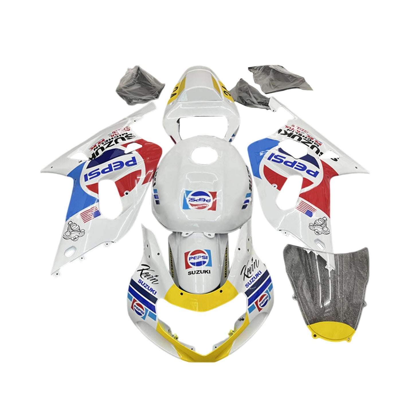 2001-2003 Suzuki GSXR600 GSXR750 K1 Fairing Kit Bodywork Plastic ABS