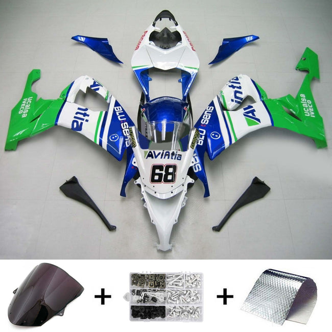 2008-2010 Kawasaki ZX10R Amotopart Injection Fairing Kit Bodywork Plastic ABS #116