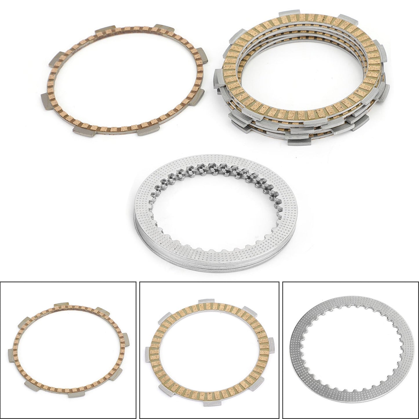 Clutch Plate Kit - Friction & Steel Plates For Honda CB250 Hornets 250 CBR250 MC19 CBR250 MC22 VTZ250 H/J/K VT250 FL Spada/Castec VTR250 Interceptor VTR MC15 VTR250 Interceptor VTR MC33
