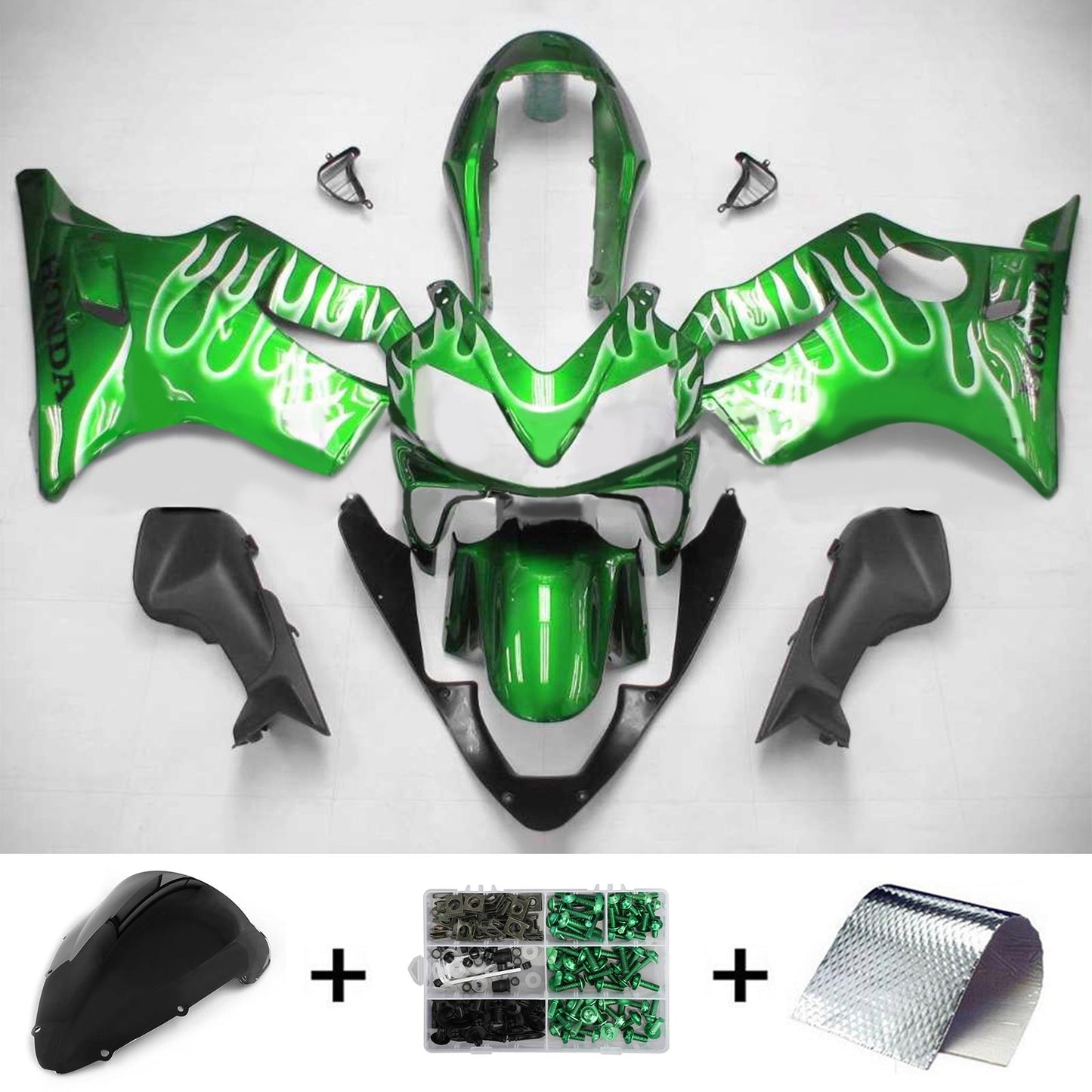 2004-2007 Honda CBR600 F4i Amotopart Injection Fairing Kit Bodywork Plastic ABS #115