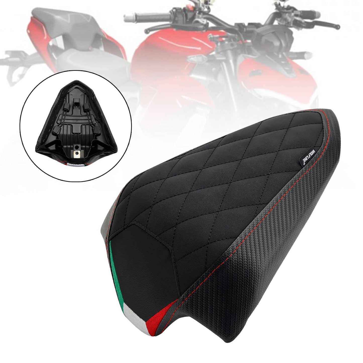 2022-2023 DU Streetfighter V2 Rear Passenger Seat Cushion Pu Pillion Flat