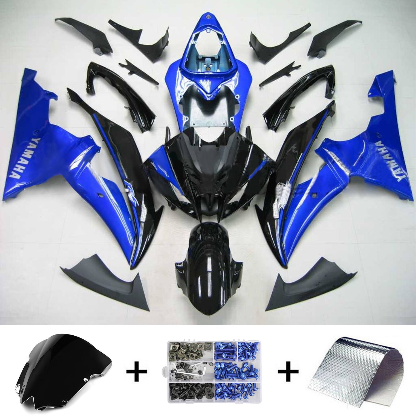 2008-2016 Yamaha YZF 600 R6 Amotopart Injection Fairing Kit Bodywork Plastic ABS #140