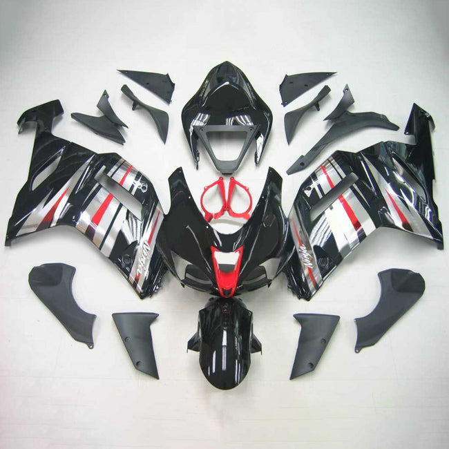 2007-2008 Kawasaki ZX6R 636 Amotopart Injection Fairing Kit Bodywork Plastic ABS #111