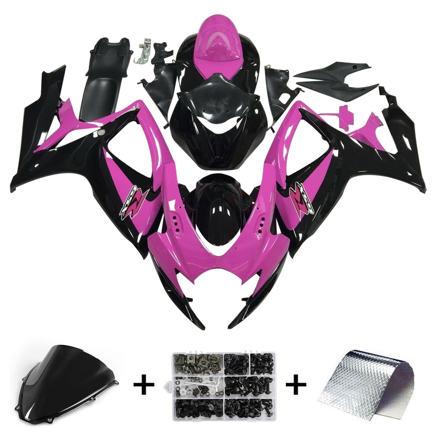 2006-2007 Suzuki GSXR 600/750 K6 Injection Fairing Kit Bodywork Plastic ABS