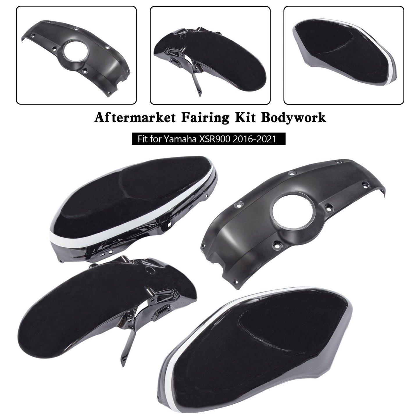 2016-2021 Yamaha XSR900 Injection ABS Plastic Bodywork Fairing Kit 001#