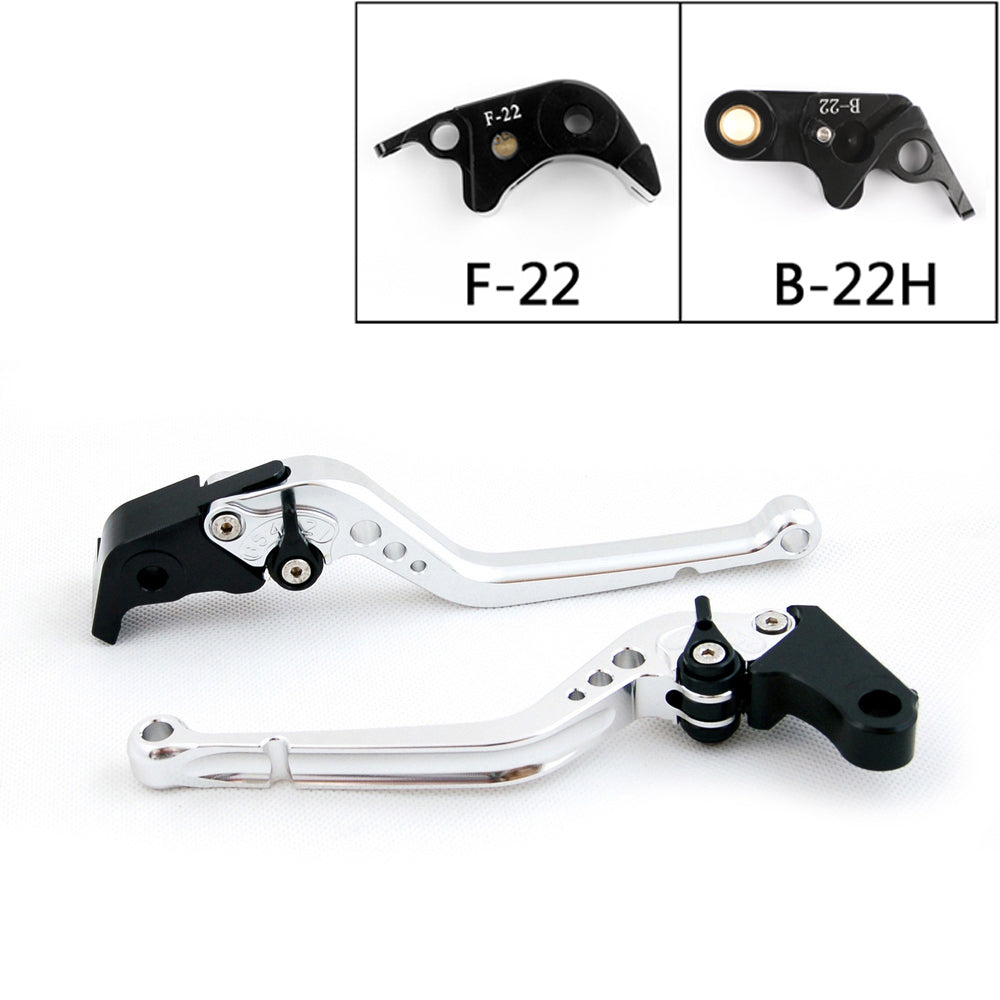 Long Brake & Clutch Lever For BMW S1000RR 15-2018 S1000R 15-2018 (F-22/B-22H) BK