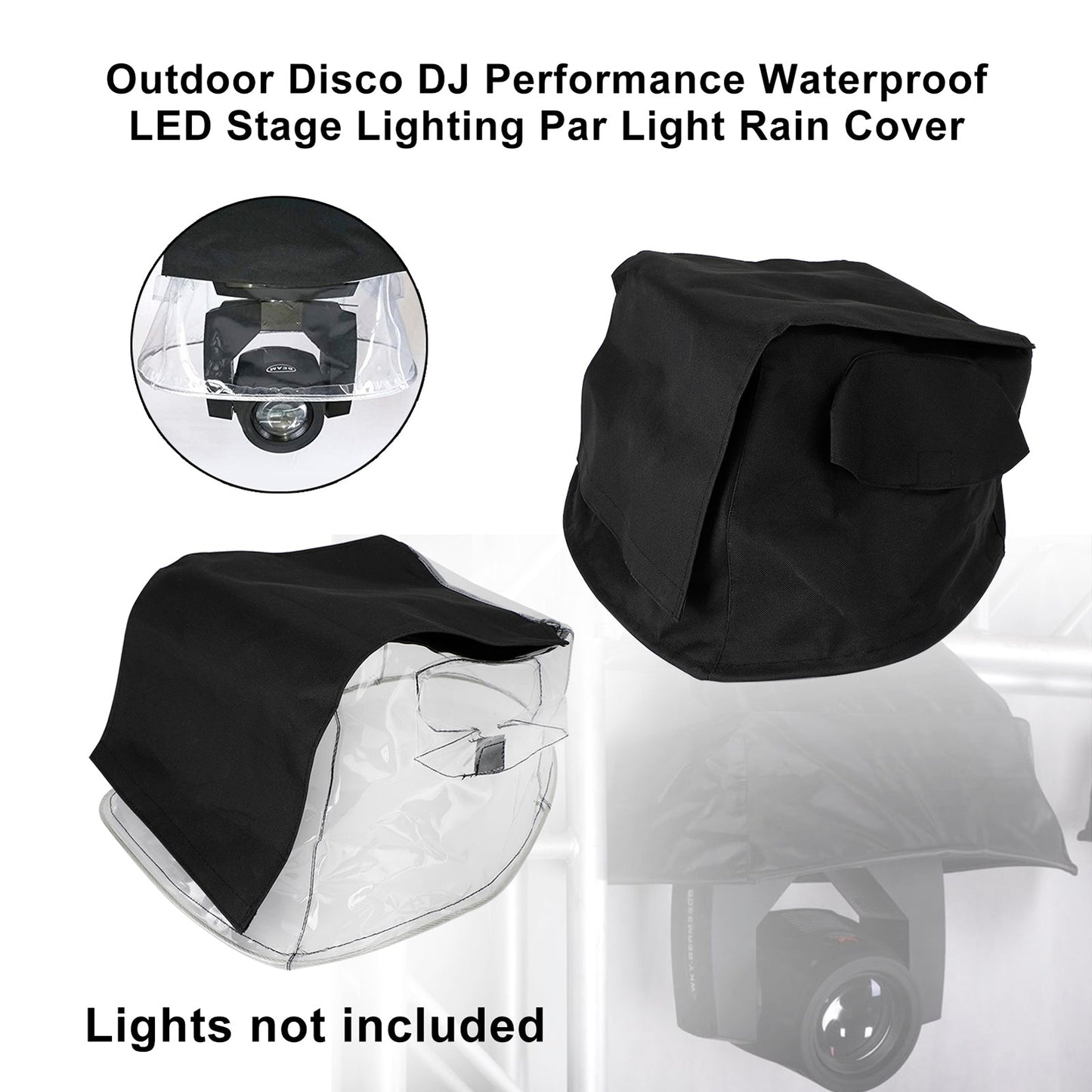 Outdoor Disco DJ Performance Waterproof LED Stage Lighting Par Light Rain Cover