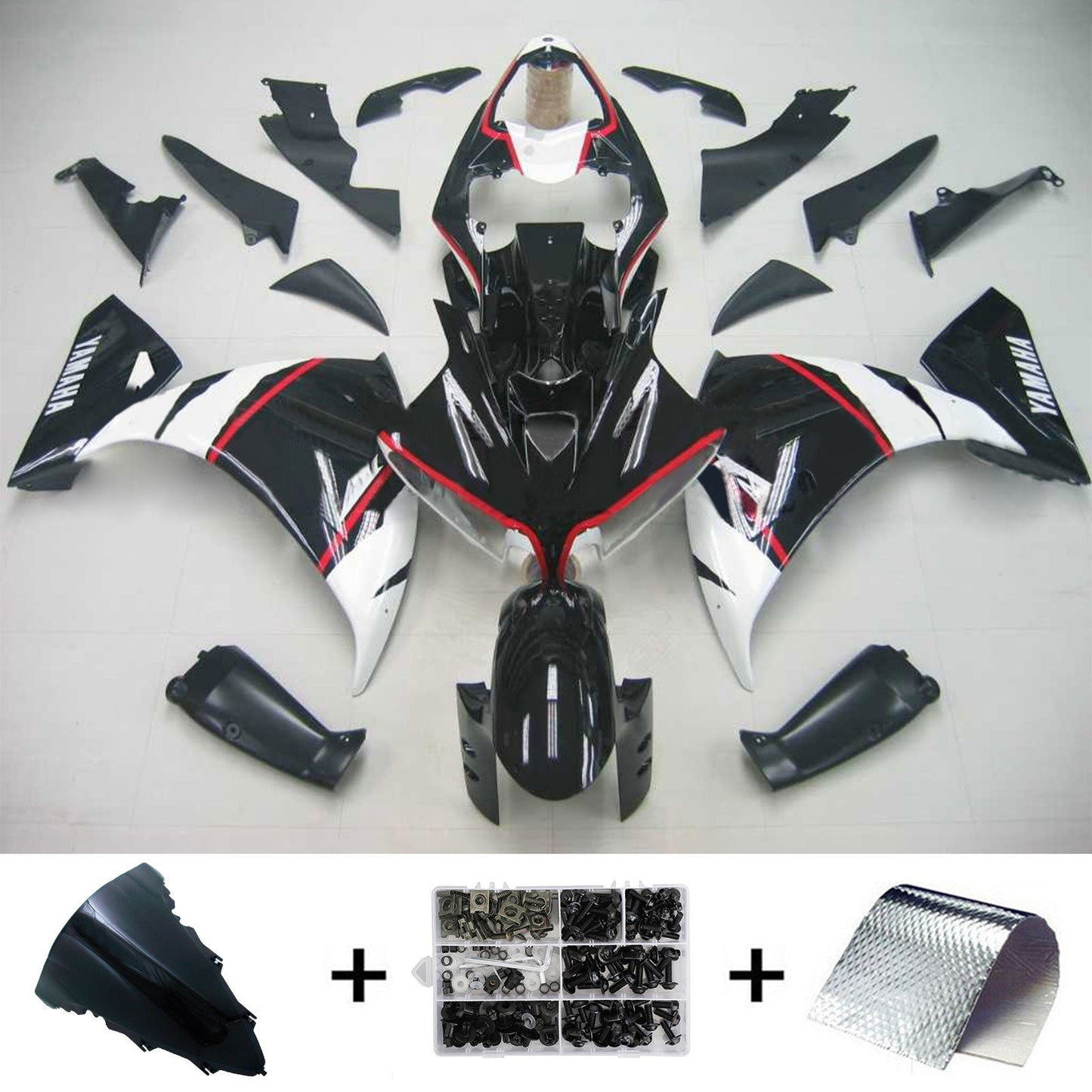 2009-2011 Yamaha YZF 1000 R1 Injection Fairing Kit Bodywork Plastic ABS #101