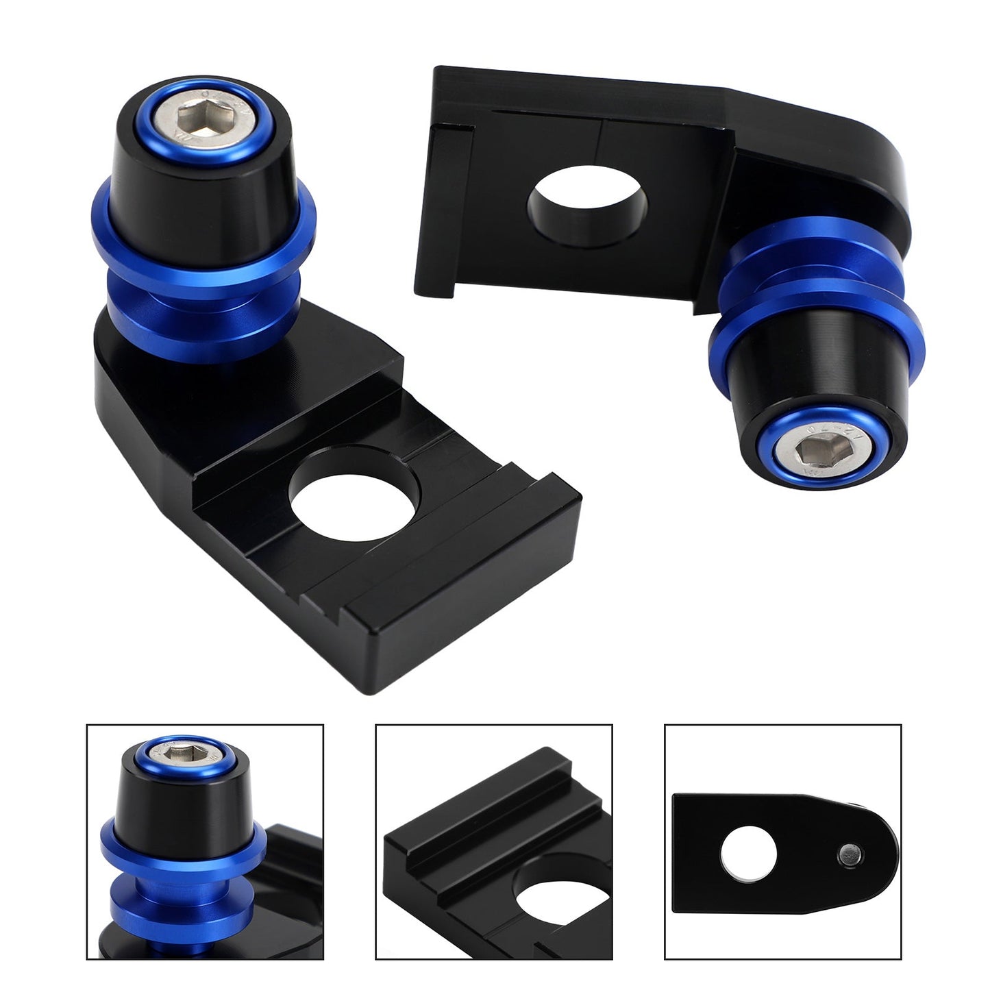 CNC Chain Adjuster Block With Stand Spool For YAMAHA TENERE 700/XTZ700 2019-2021