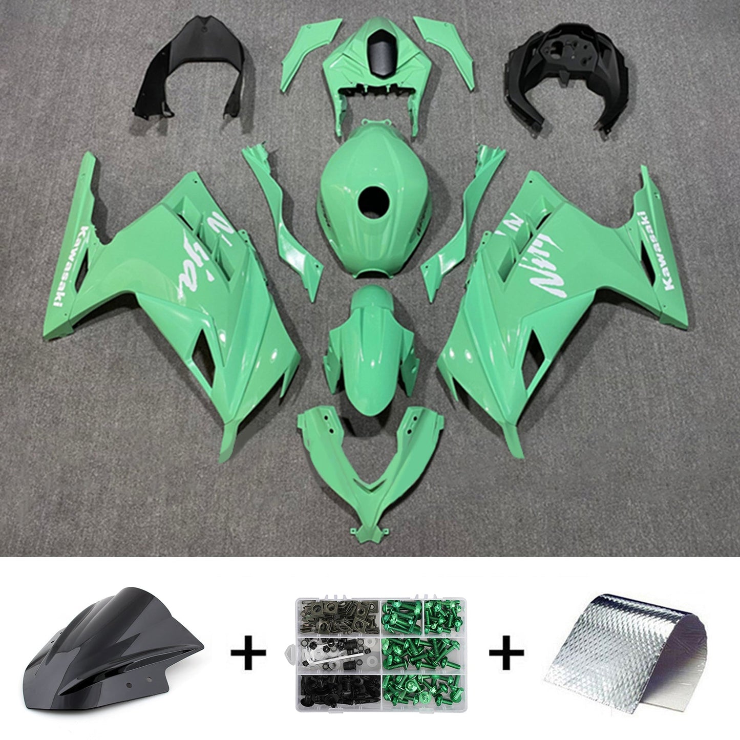 2013-2024 Kawasaki EX300/Ninja300 Injection Fairing Kit Bodywork Plastic ABS#161