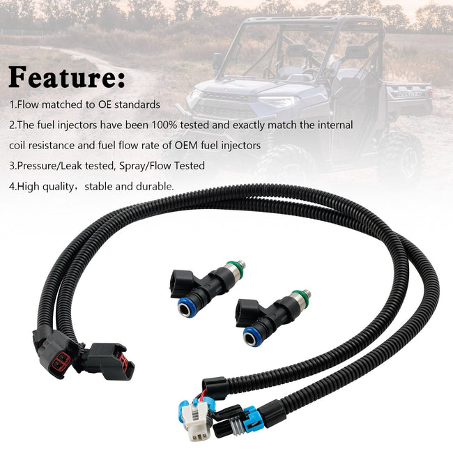 2011-2014 Polaris Ranger 800 Fuel Injectors Harness (PAIR) 1204318 1204319