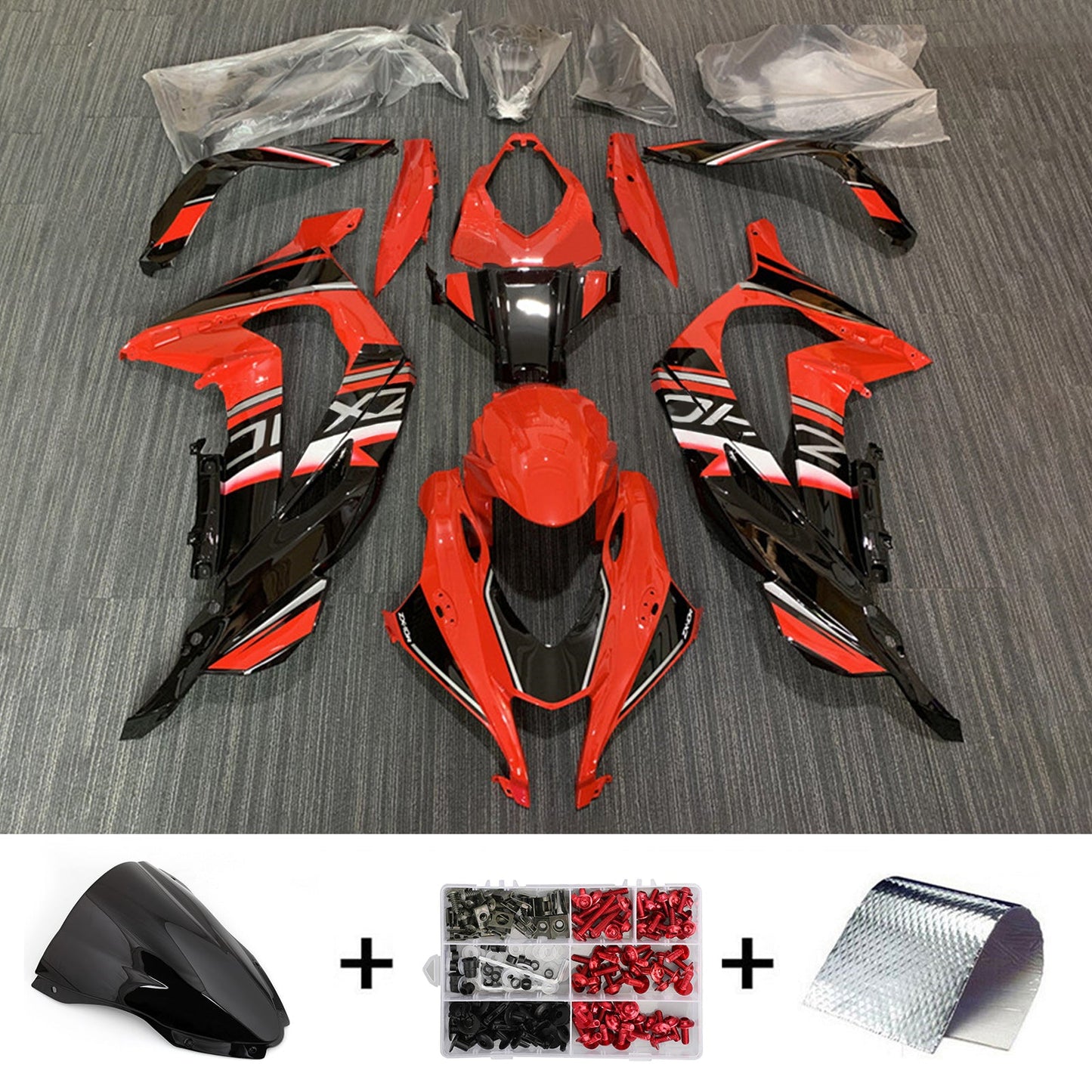 2016-2020 Kawasaki ZX10R Injection Fairing Kit Bodywork Plastic ABS#145