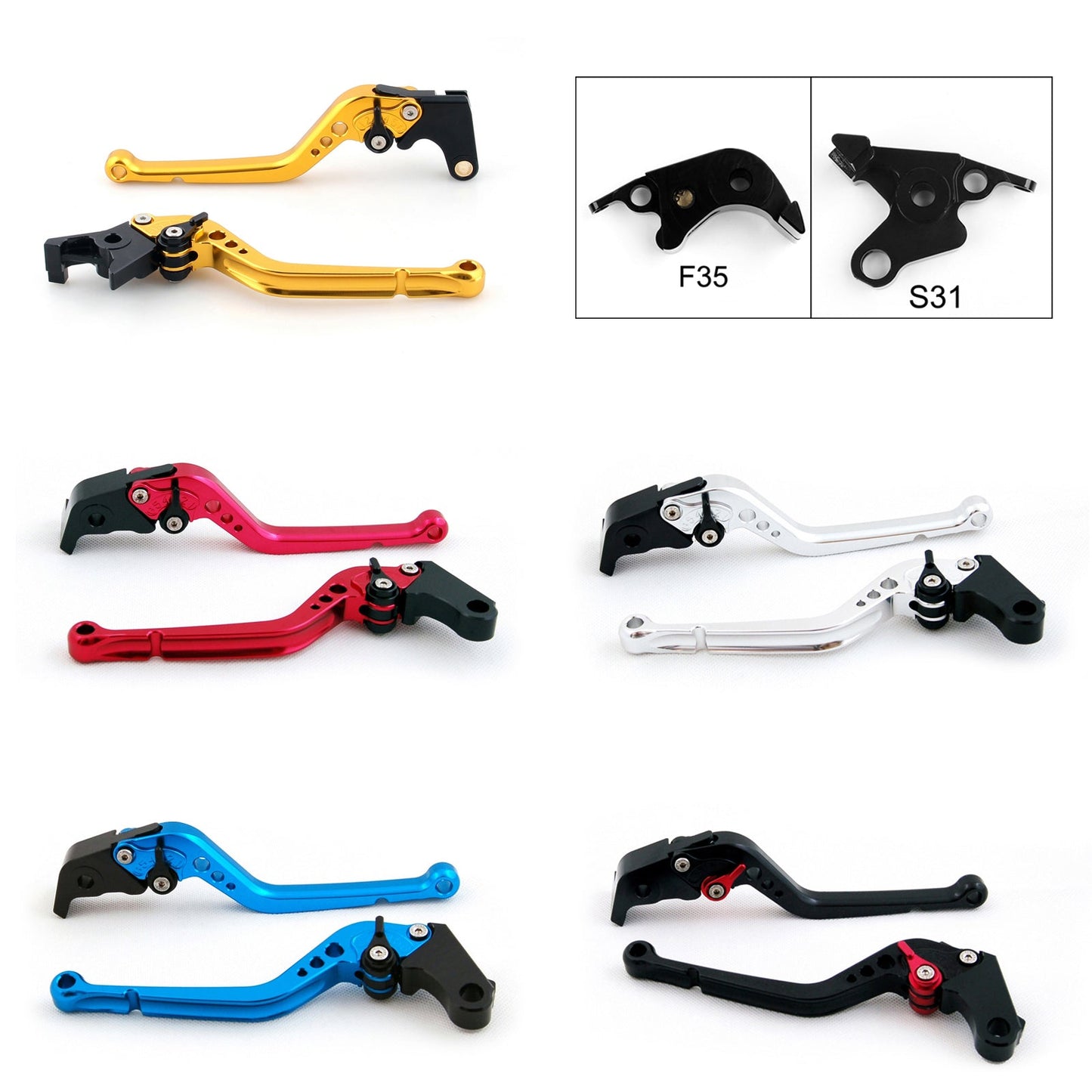 Long Brake Clutch Levers Fit For Suzuki B-King 2008-2011 Black