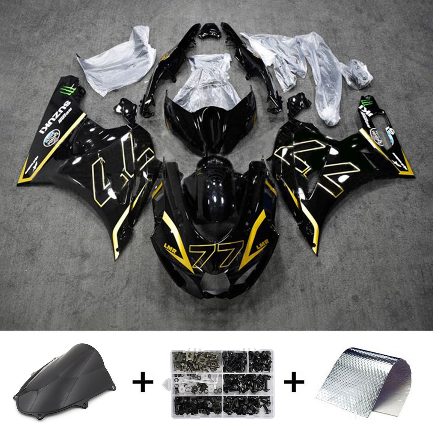 2017-2024 Suzuki GSXR1000 K17 Injection Fairing Kit Bodywork Plastic ABS #101