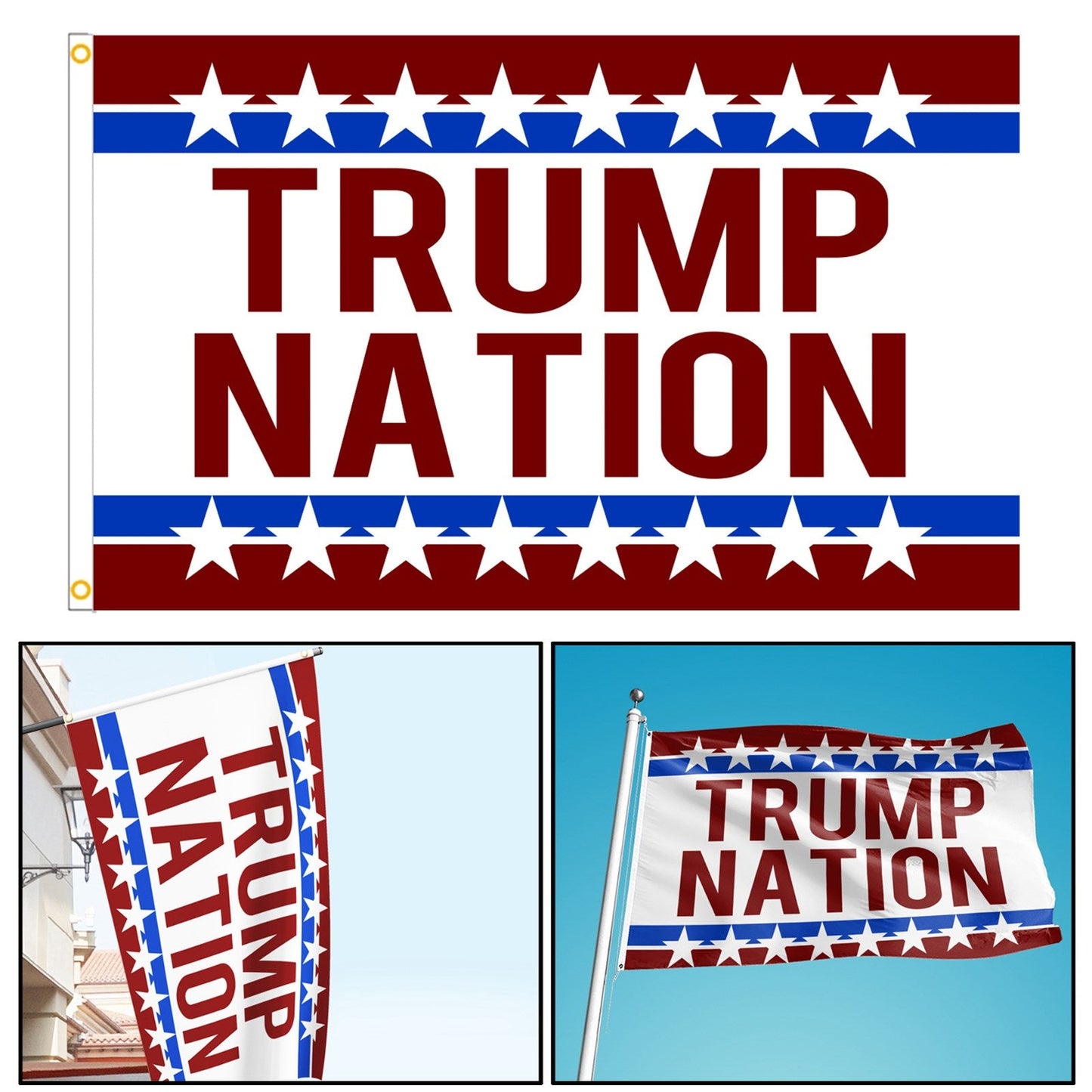 President Donald Trump Nation 3x5 Ft Flag Save America Again Garden Flag