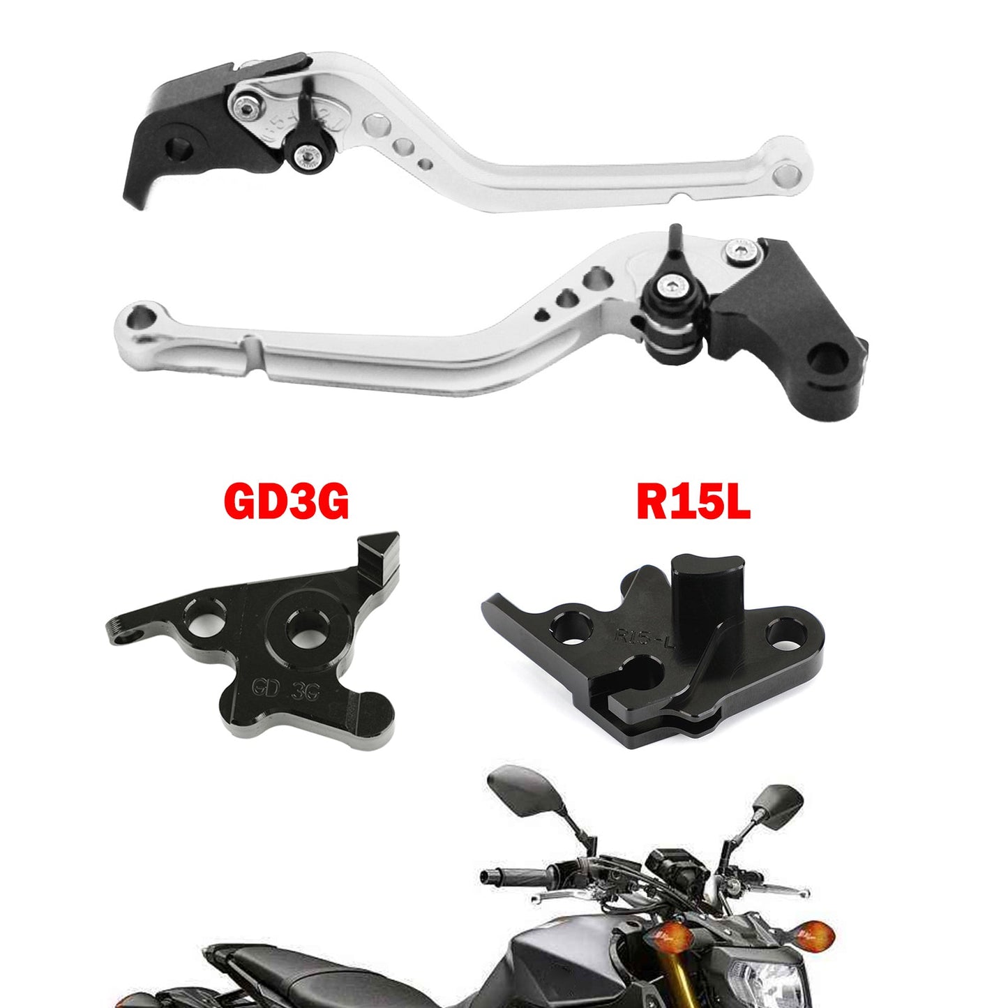 Motorcycle Long Clutch Brake Lever fit for YAMAHA MT125 2014-2019