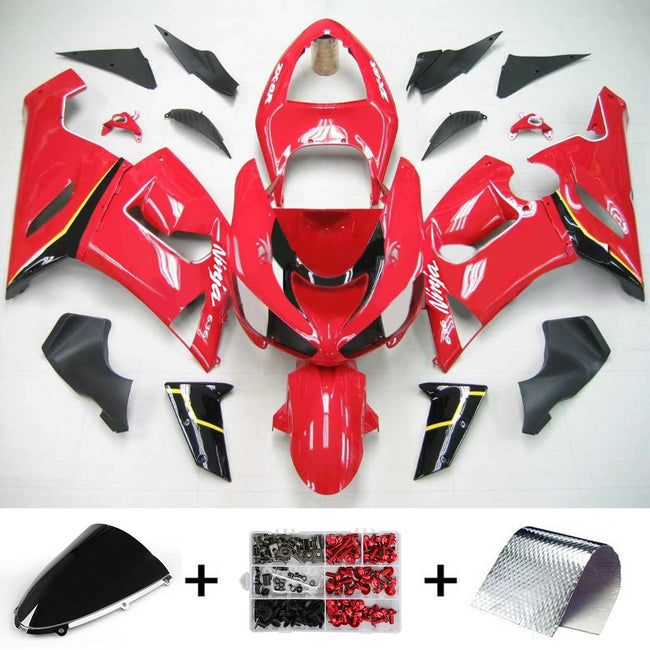 2005-2006 Kawasaki ZX6R 636 Amotopart Injection Fairing Kit Bodywork Plastic ABS #136