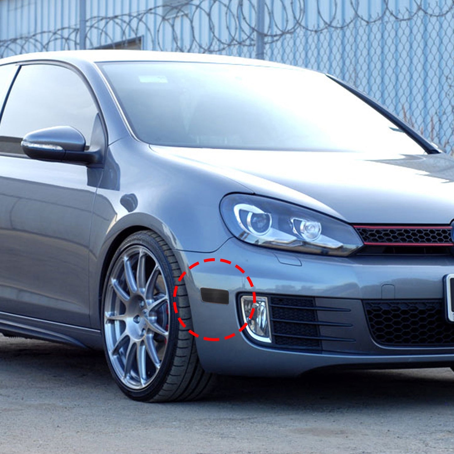 Smoked Front Bumper Side Marker Lights For VW MK6 Golf GTI 2010-2014