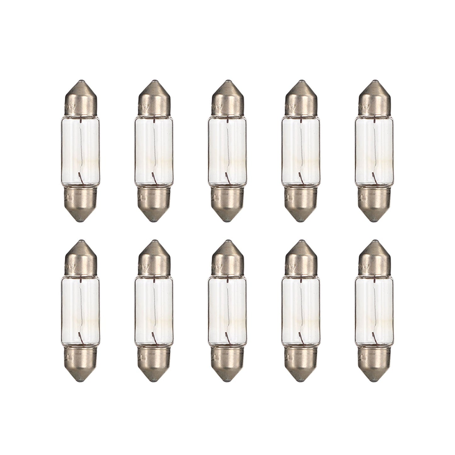 10x For NARVA 17316 Car Auxiliary Bulbs SV8.5 12V10W