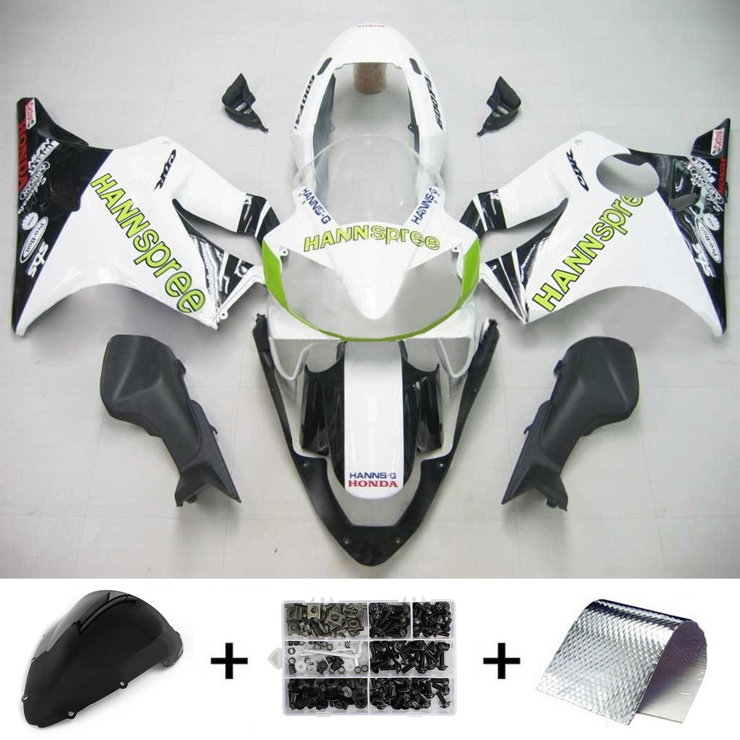 2004-2007 Honda CBR600 F4i Amotopart Injection Fairing Kit Bodywork Plastic ABS #109