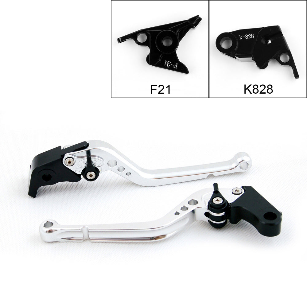 Long Brake Clutch Levers Fit Z750 2007-2012 Z800 2013-2014 Black