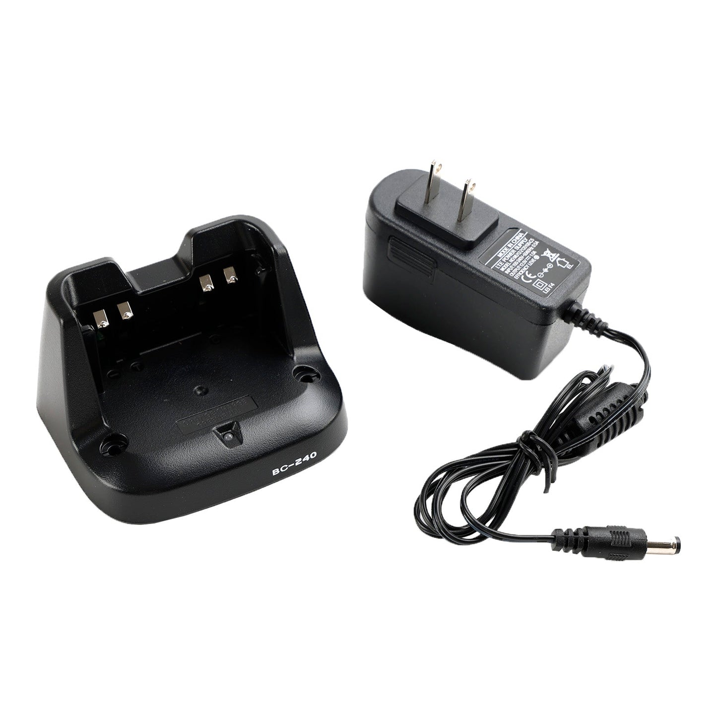 BC-240 Charger BP-298 Battery Rapid Dock For ICOM V86 U86 Two Way Radio US Plug