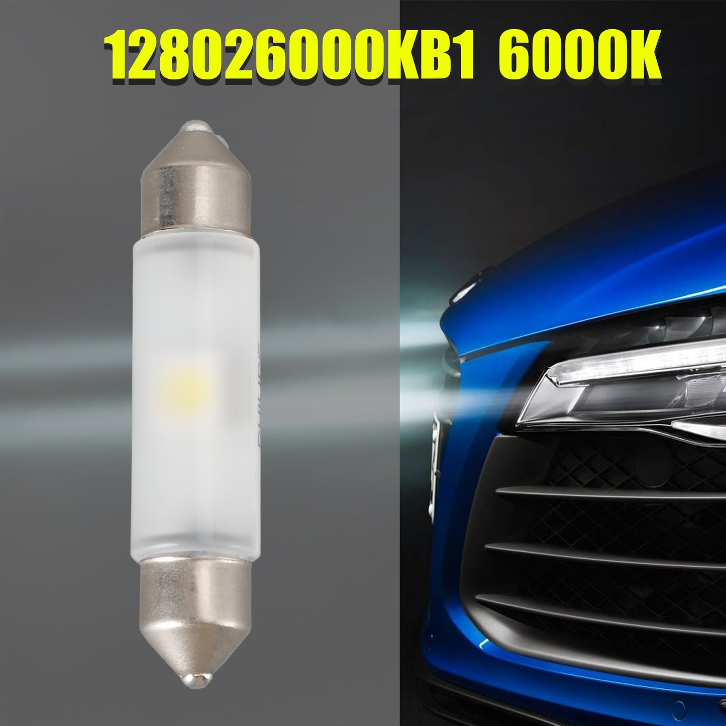 For Philips 128026000KB1 Automotive Lighting LED Festoon 43MM 6000K 12V0.5W