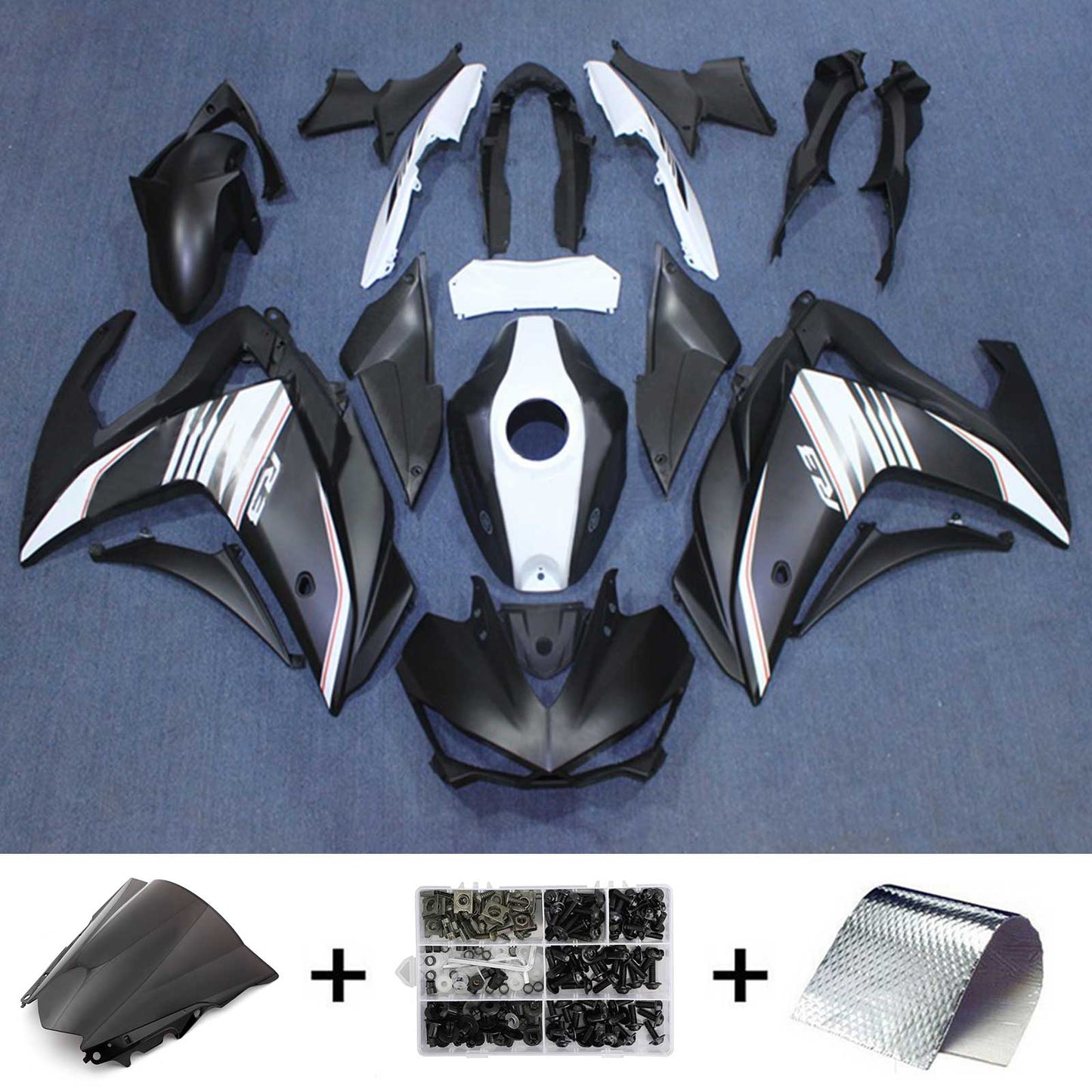 2014-2018 Yamaha YZF-R3 2015-2017 R25 Amotopart Injection Fairing Kit Bodywork ABS #113