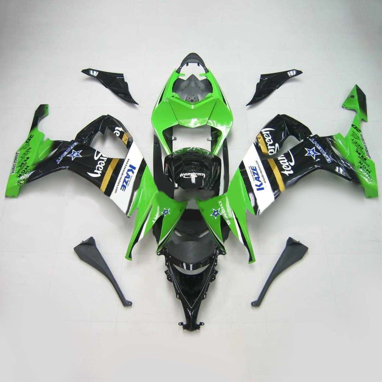 2008-2010 Kawasaki ZX10R Amotopart Injection Fairing Kit Bodywork Plastic ABS #103