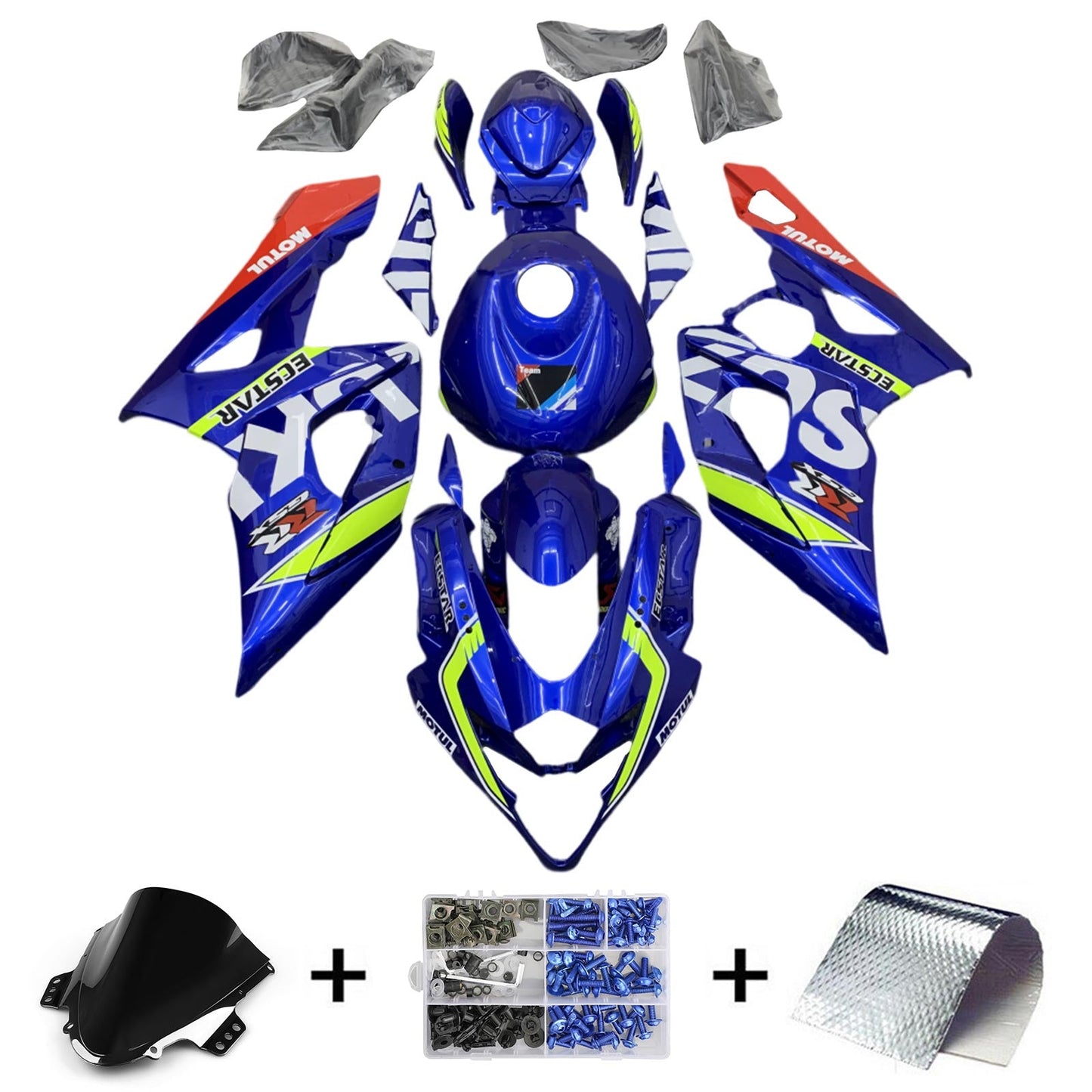 2005-2006 Suzuki GSXR1000 K5 Fairing Kit Bodywork Plastic ABS