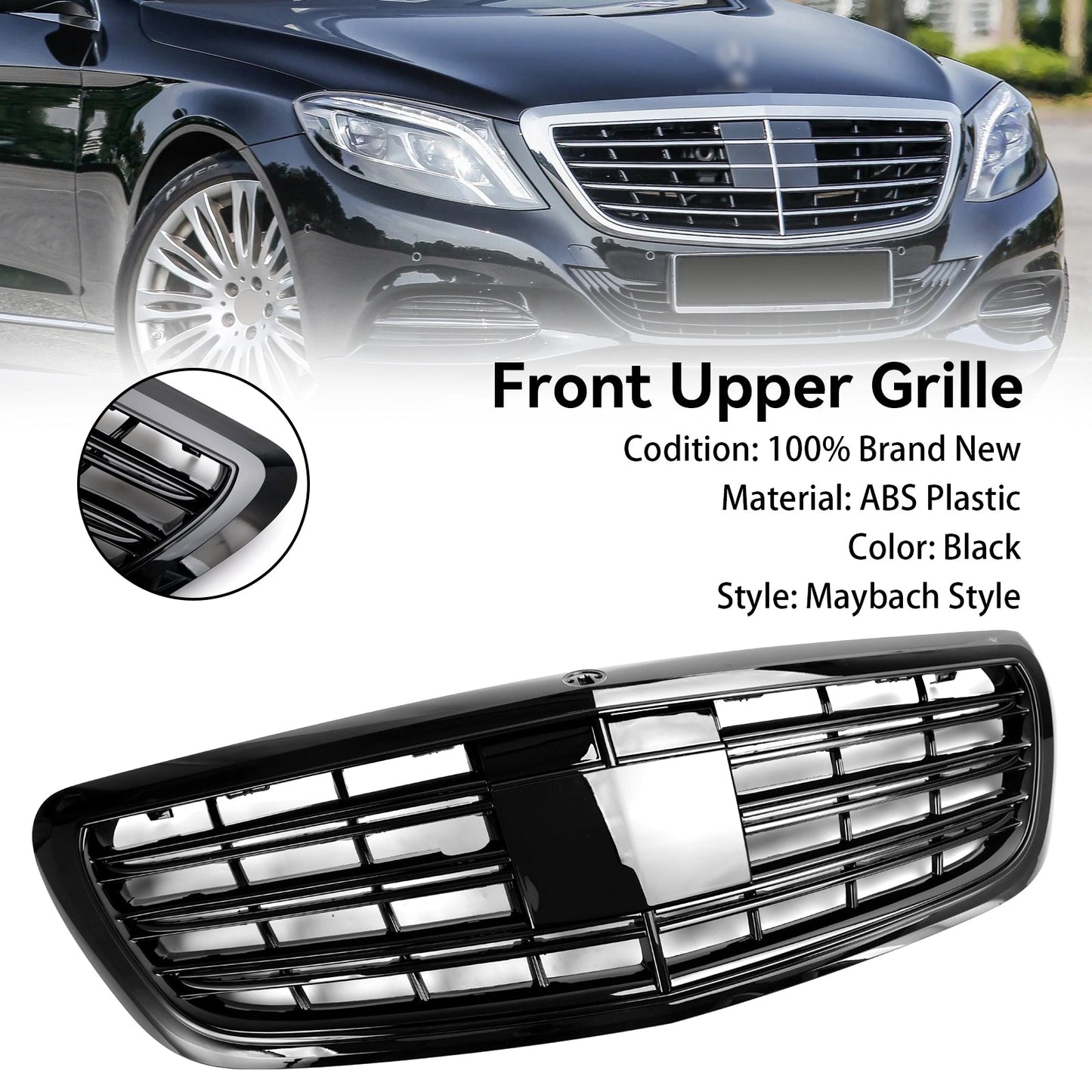 Mercedes-Benz S-class W222 S500 S550 S600 2014-2020 W/ACC Front Grill Grille