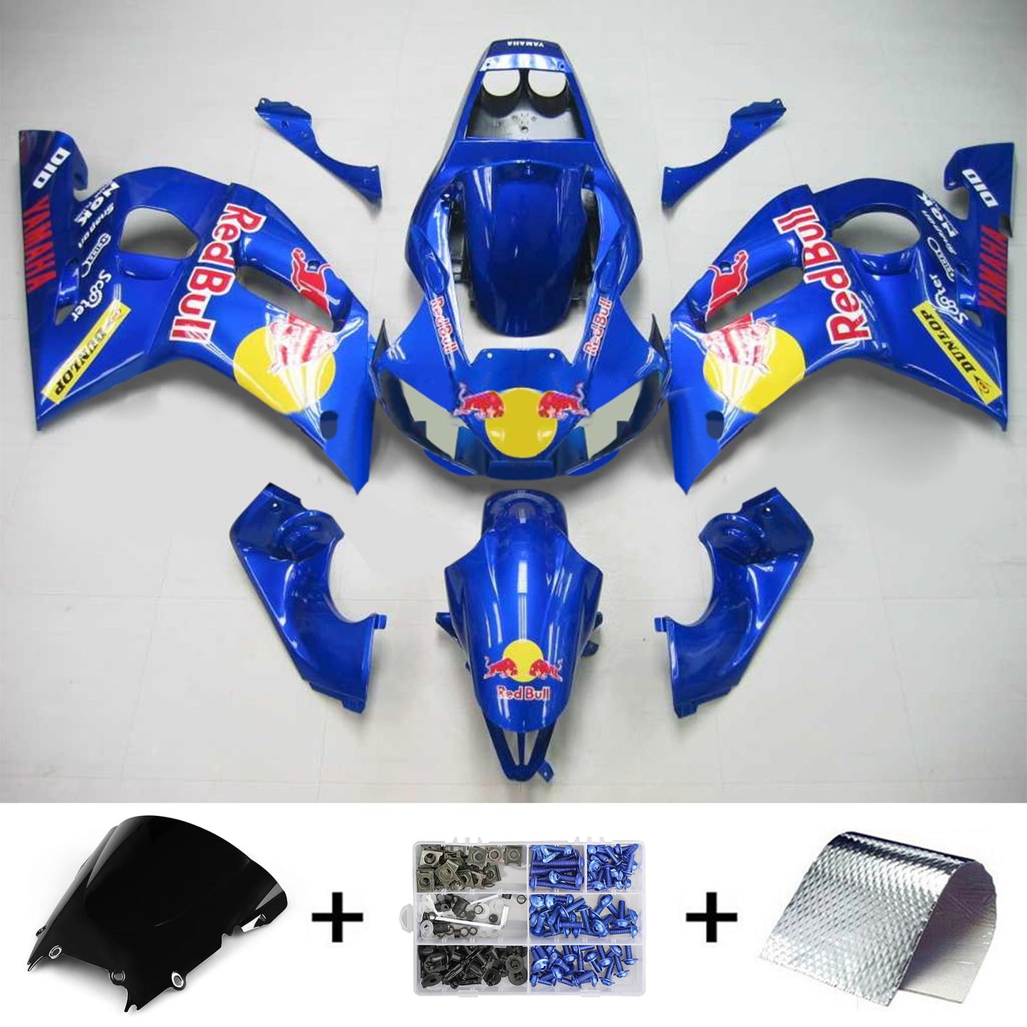 1998-2002 Yamaha YZF 600 R6 Injection Fairing Kit Bodywork Plastic ABS #111