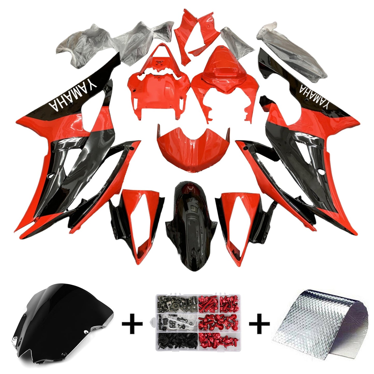 2008-2016 Yamaha YZF 600 R6 Fairing Kit Bodywork Plastic ABS