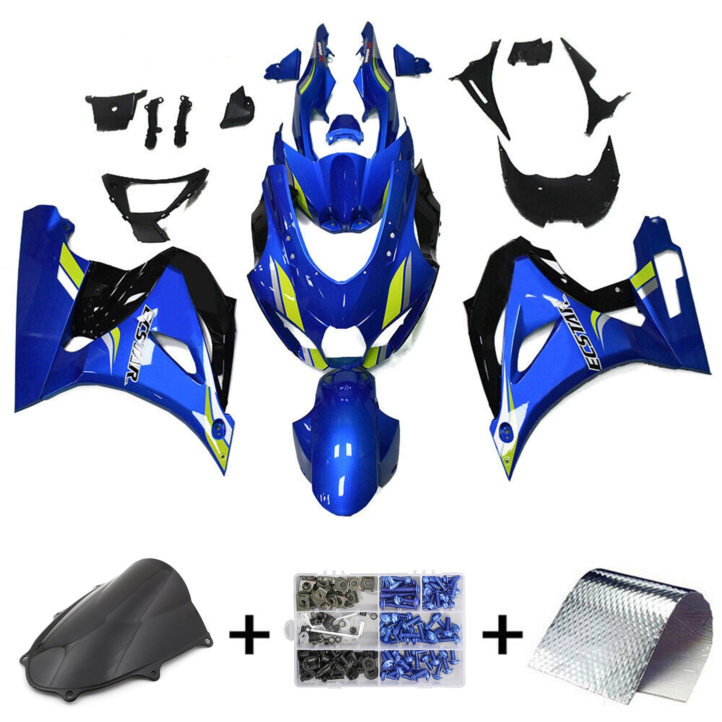 2017-2024 Suzuki GSXR1000 K17 Injection Fairing Kit Bodywork Plastic ABS #101