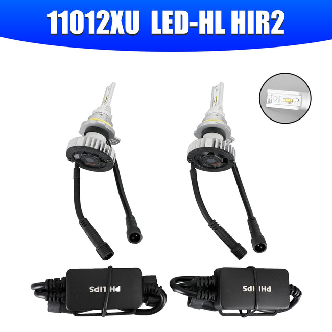 For Philips 11012XUX2 X-tremeUltinon LED-HL HIR2 12V25W +200% 6000K