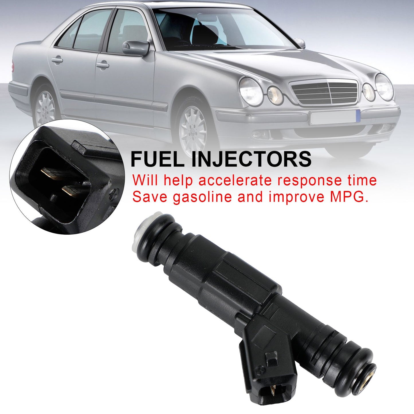 1PCS Fuel Injector 0280155821 Fit Mercedes-Benz W124 R129 W140 W202 W210