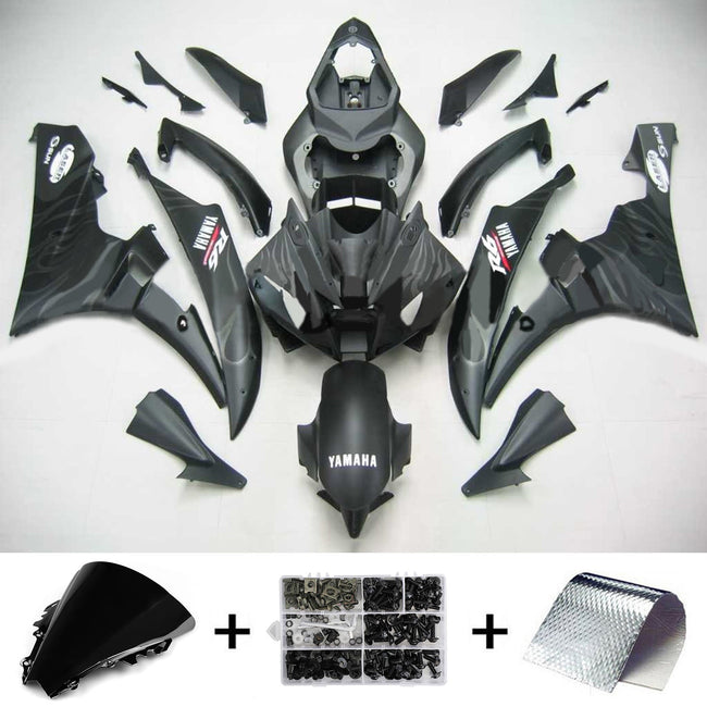 2006-2007 Yamaha YZF 600 R6 Amotopart Injection Fairing Kit Bodywork Plastic ABS #109