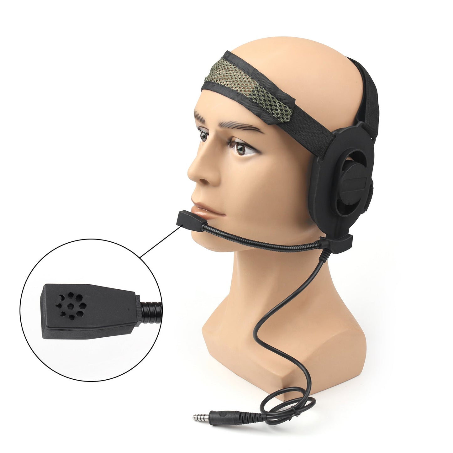 1PCS Z Tactical HD-01 Bowman Elite II Headset headphone Military style plug