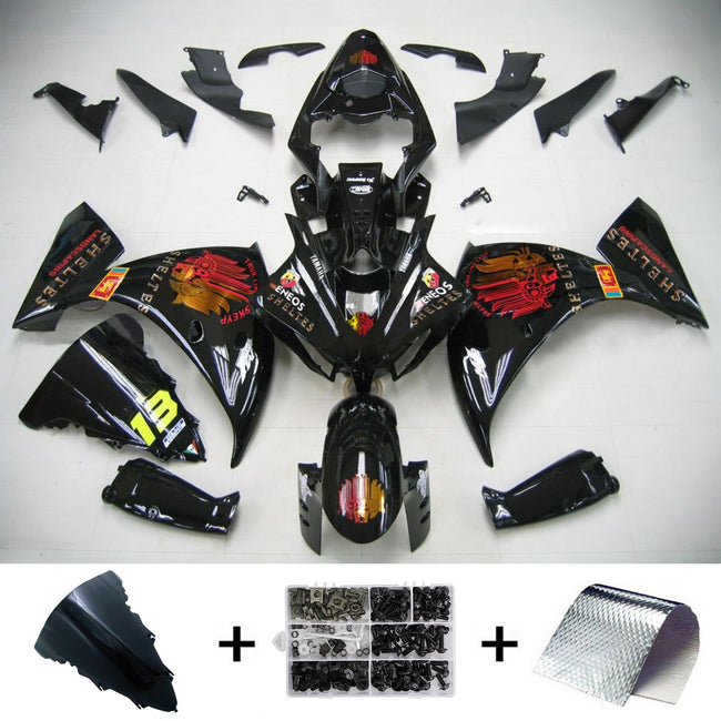 2012-2014 Yamaha YZF 1000 R1 Amotopart Injection Fairing Kit Bodywork Plastic ABS #141