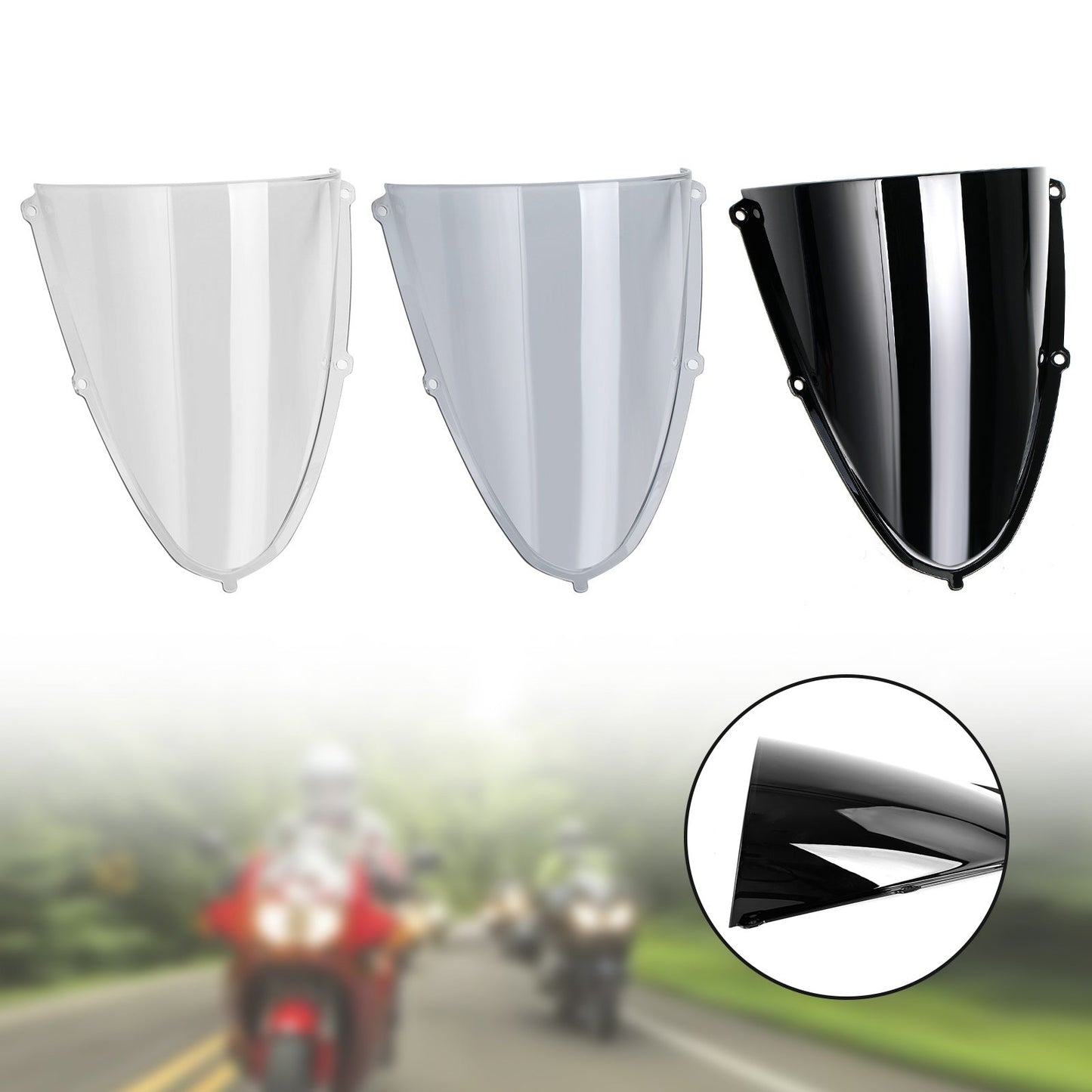 ABS Motorcycle Windshield WindScreen fit for Aprilia RS660 2020-2022