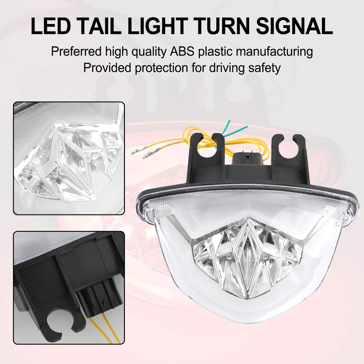 LED Tail Light Turn Signal For Suzuki GSXS 1000 F GSX-S 750 Z 2017-2021 Black