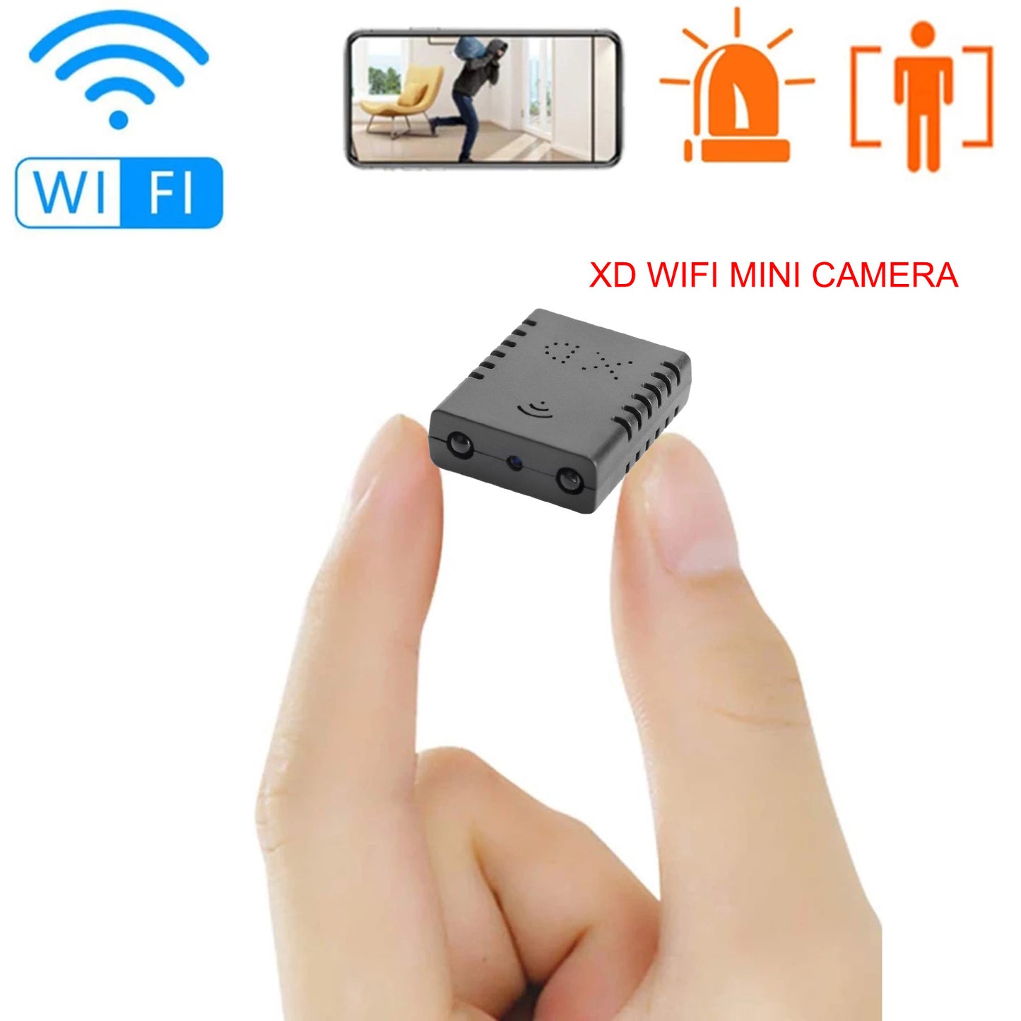 XD Mini HD 1080P Camera Home Security Cam Night Vision + Memory Card