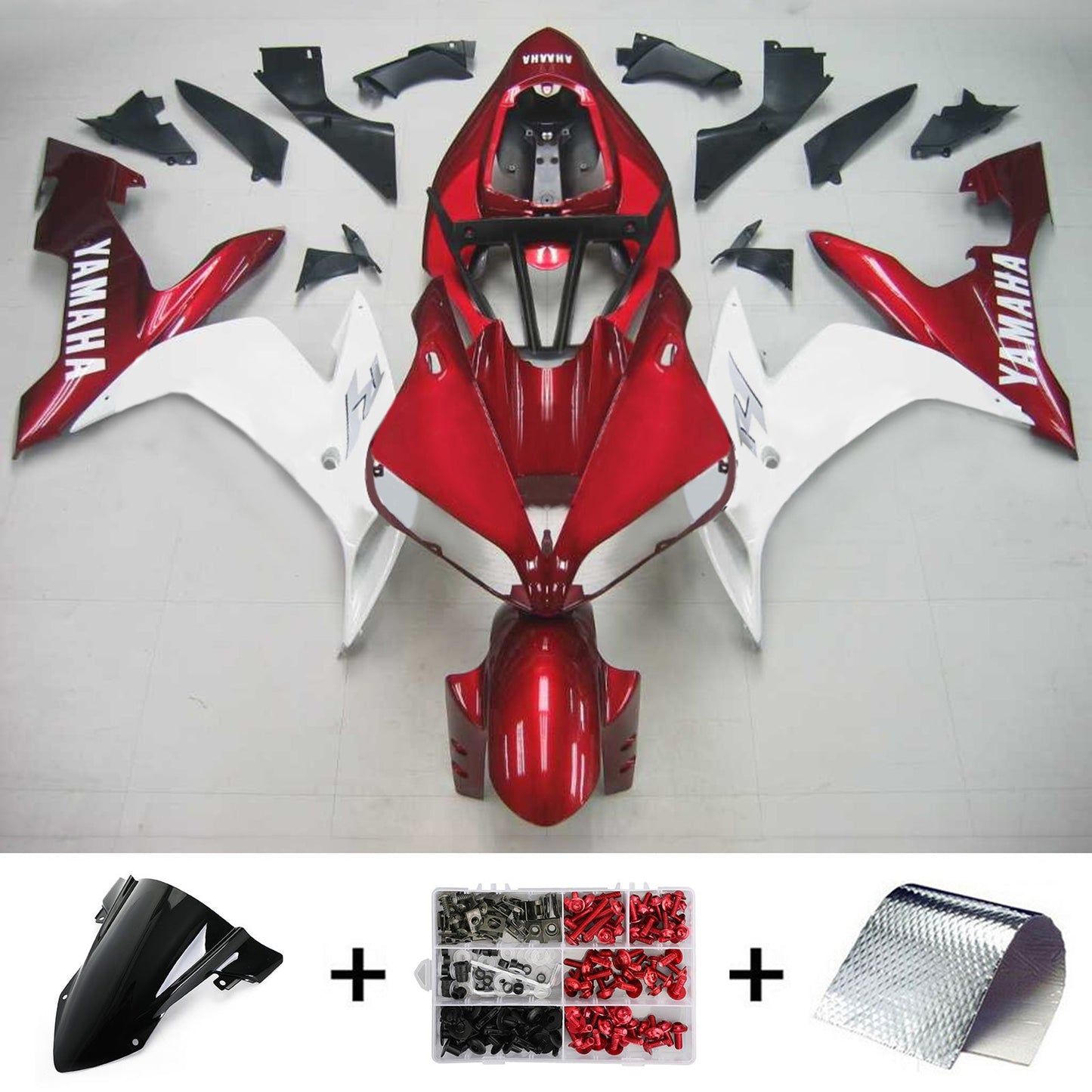 2004-2006 Yamaha YZF 1000 R1 Injection Fairing Kit Bodywork Plastic ABS #129