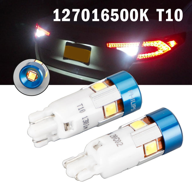 For Philips 127016500KX2 Car X-treme Ultinon LED T10 12V2.5W W2.1*9.6D 130LM 6500K