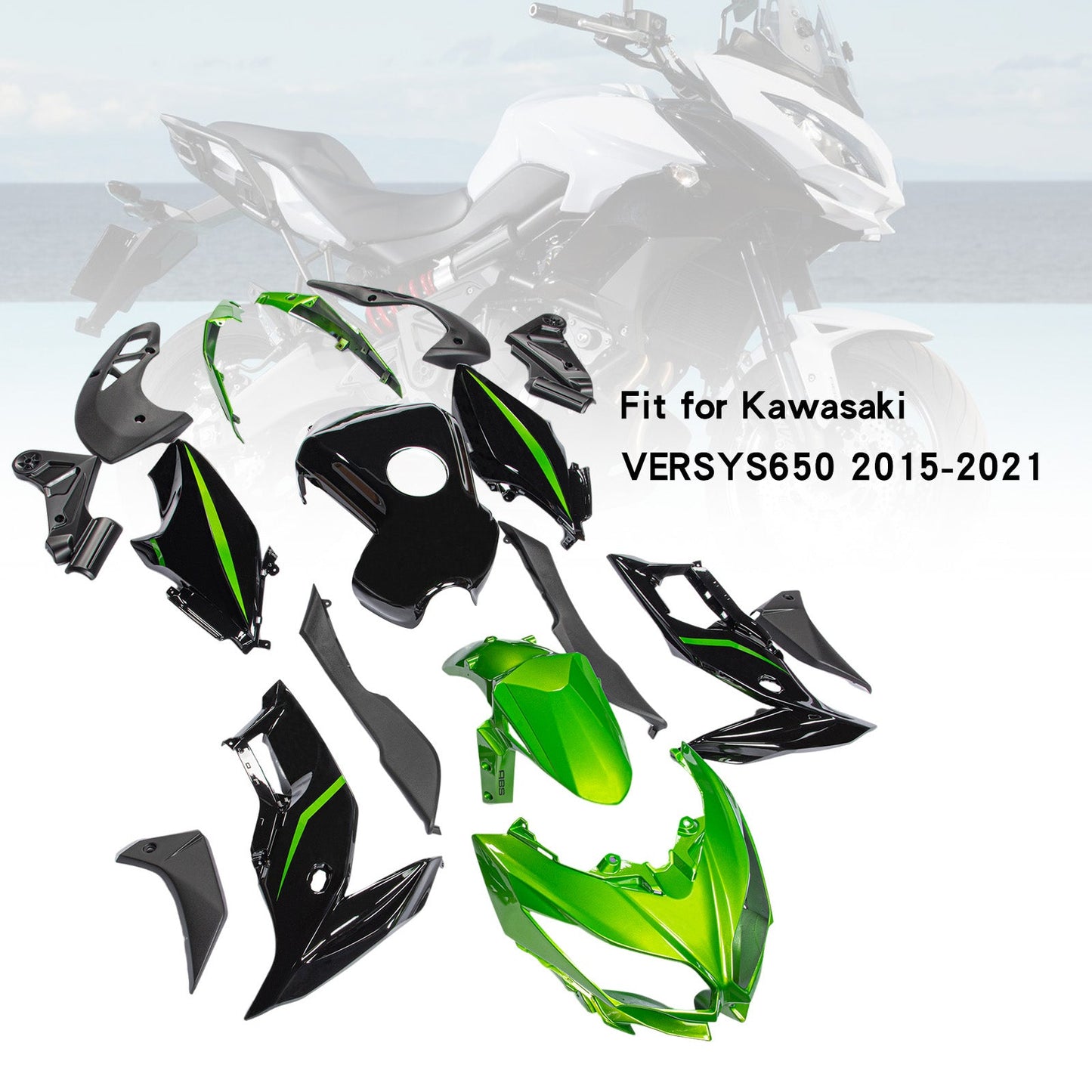 2015-2021 Kawasaki VERSYS650 Fairing Kit Bodywork Plastic ABS