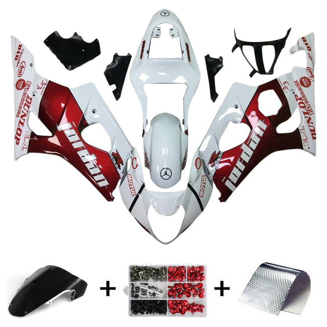 2003-2004 Suzuki GSXR1000 K3 Injection Fairing Kit Bodywork Plastic ABS