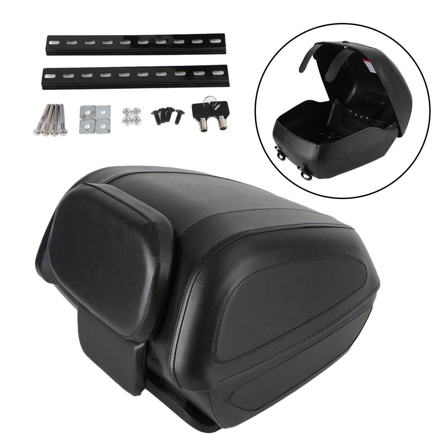 Waterproof Motorcycle Tail Bag Luggage Pack Seat Rear Storage Saddle Large Bag