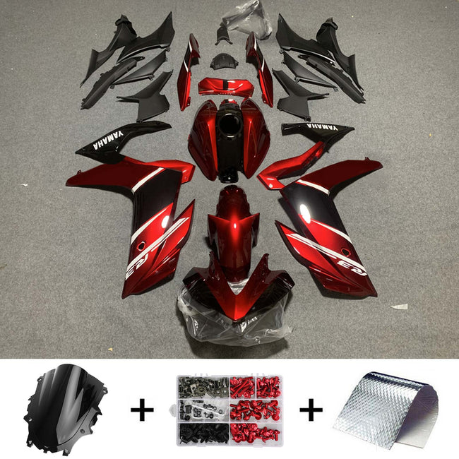 2019-2021 Yamaha YZF-R3 R25 Amotopart Injection Fairing Kit Bodywork Plastic ABS #114